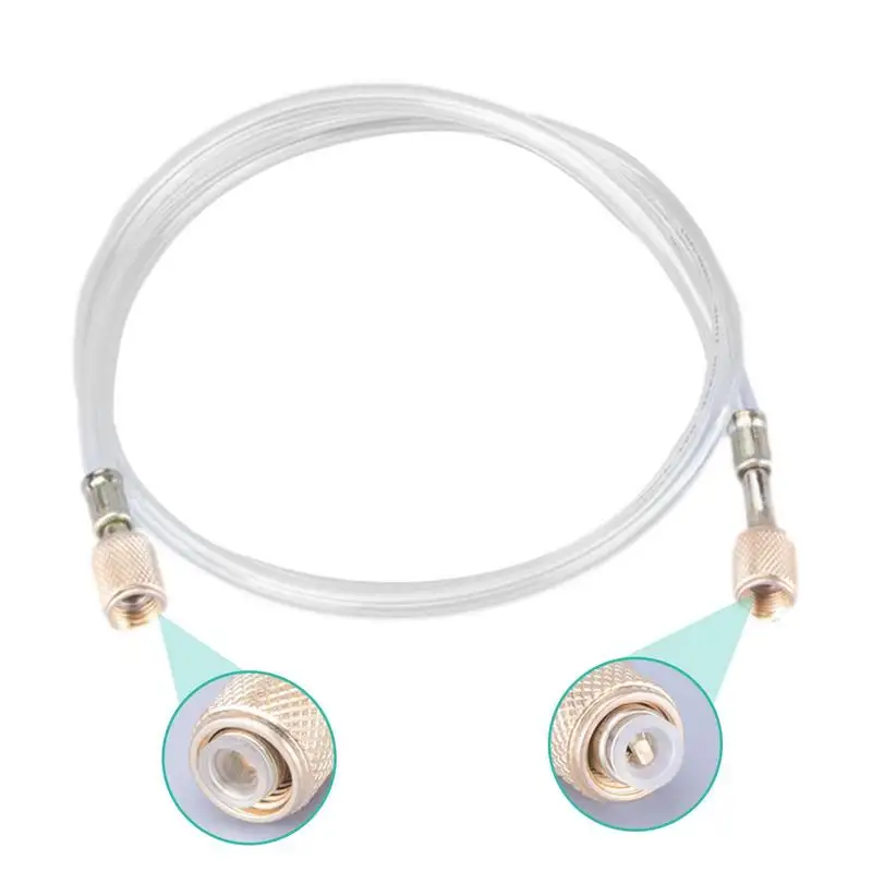 Прозрачная Фторированная трубка 1/4SAE резьба для R410 R134 R134 R22 1,2 m автомобильный Кондиционер R134 HVAC шланг 600-3000 PSI охлаждение