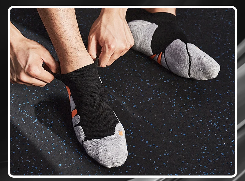 Men's Boat Socks Women Short Tube Towel Bottom Outdoor Sports Socks Sweat Absorbing Basketball Socks Running Fitness Socks