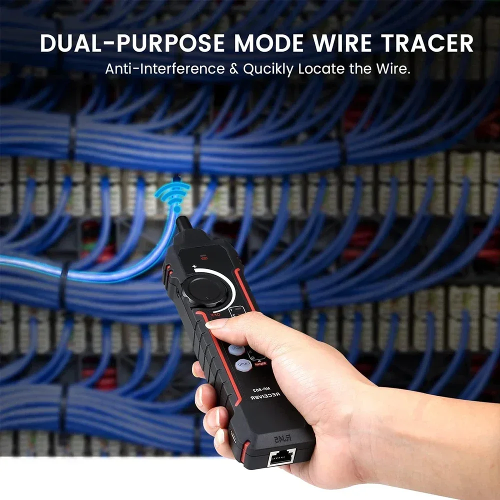 Noyafa NF-802 Тестер локальной сети Сетевой провод Tracer Кабельный трекер RJ45 RJ11 Поиск