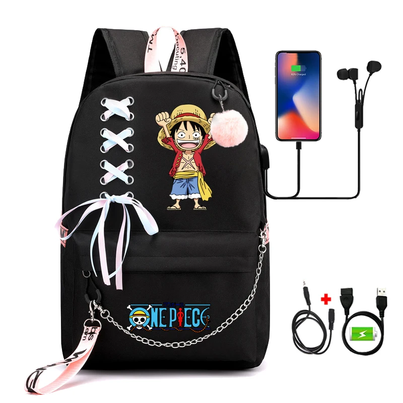

Bamdai Anime One Piece Backpack Girls Back To School Backpack Cartoon Kawaii Student School Mochila Escolar Bag Childr Bookbag