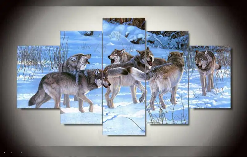 5 шт. Бесплатная доставка дешевая абстрактная Современная Настенная краска