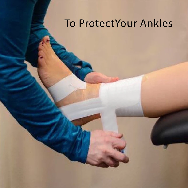 Спортивная бандажная белая Защитная хлопковая лента для фиксации края зубов