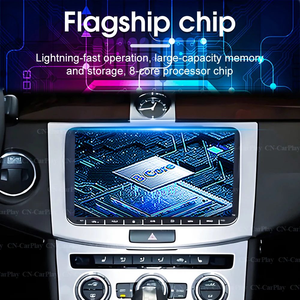 9-дюймовый Android 16 мультимедийный видеоплеер с GPS, CarPlay, DSP, AHD, DVR для Volkswagen VW CC, Passat B7, Polo, Golf 5, 6, Jetta mk5, mk6, 2din (art.: 3920d80a2f306) - 3920d80a2f306