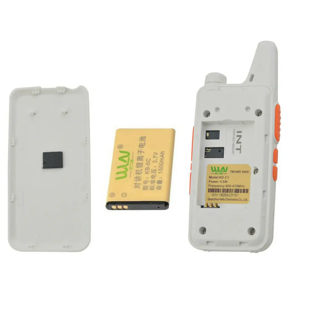 2 шт. белая НОВАЯ рация WLN KD-C1 5 Вт UHF 400-470 МГц CTCSS/DCS TOT VOX Scan Squelch двусторонняя