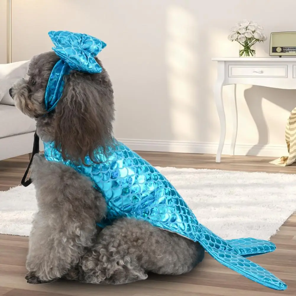 

Костюм для косплея, универсальная одежда для собак, легкий реквизит для фотосъемки, милая форма русалки, костюм для косплея питомца