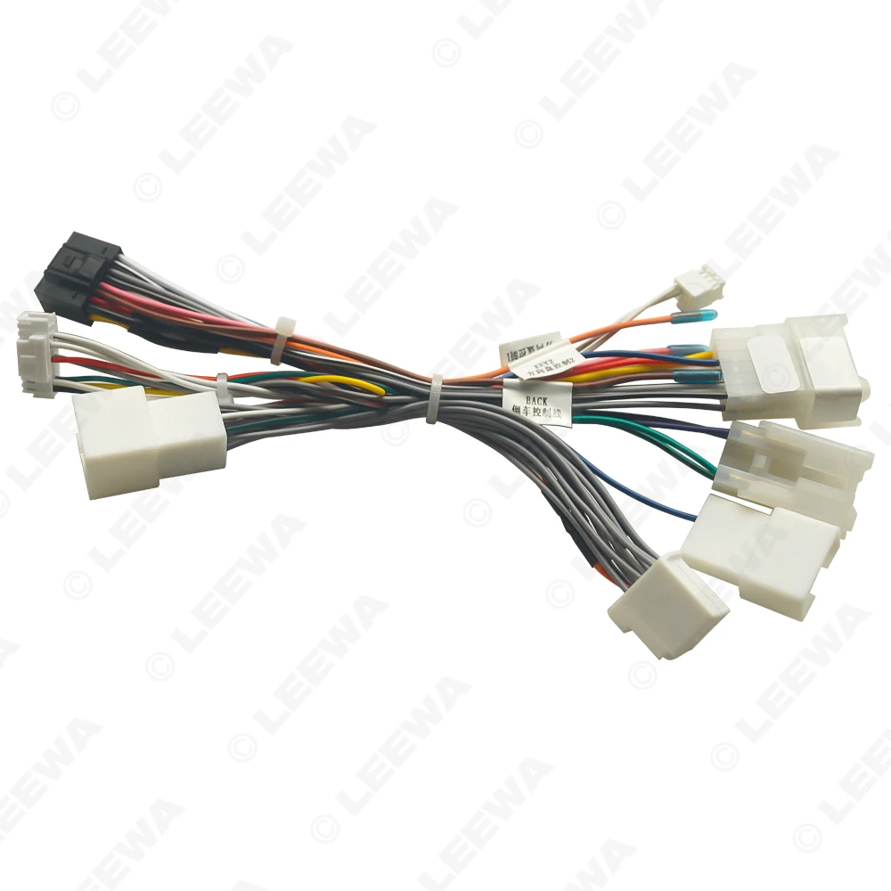 

Автомобильный аудио 16-контактный адаптер жгута проводов LEEWA с Canbus для Lexus RX 300/Harrier (093) Android стерео установка # CA6770
