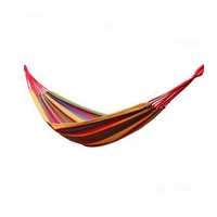 outdoor camping leisure hammock with rope outdoor driving leisure canvas single hammock