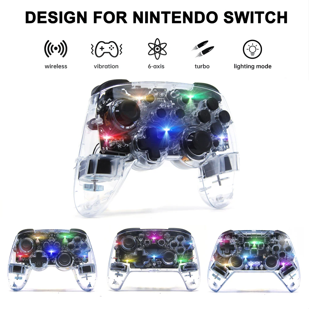 Беспроводной Bluetooth-джойстик контроллер Turbo геймпад для Nintendo Switch/Switch O