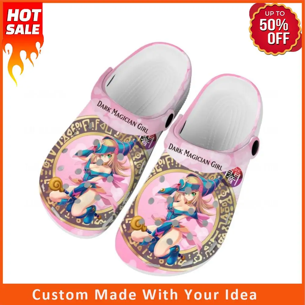 

Yu-Gi-Oh Dark Magician Girl Yami Mutou Home Clogs Custom Water Shoes Mens Womens Teenager Shoe Garden Clog Beach Hole Slippers