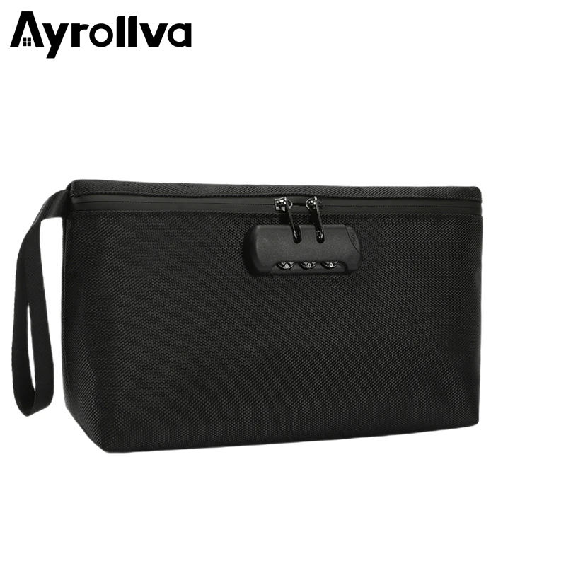 

Smell Proof Bags Outdoor Proof Stash Bag with Combination Lock,Smell Case Container for men