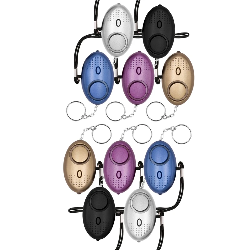 

Safe Sound Personal Alarm, 10 Pack 140DB Personal Security Alarm Keychain With LED Lights, Emergency Safety Alarm