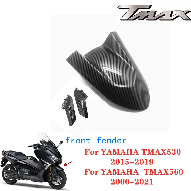 

Carbon Fiber Pattern Front Fender Mudguard Cover Cowl Panel For YAMAHA TMAX530 15-19 TMAX560 2000-2021