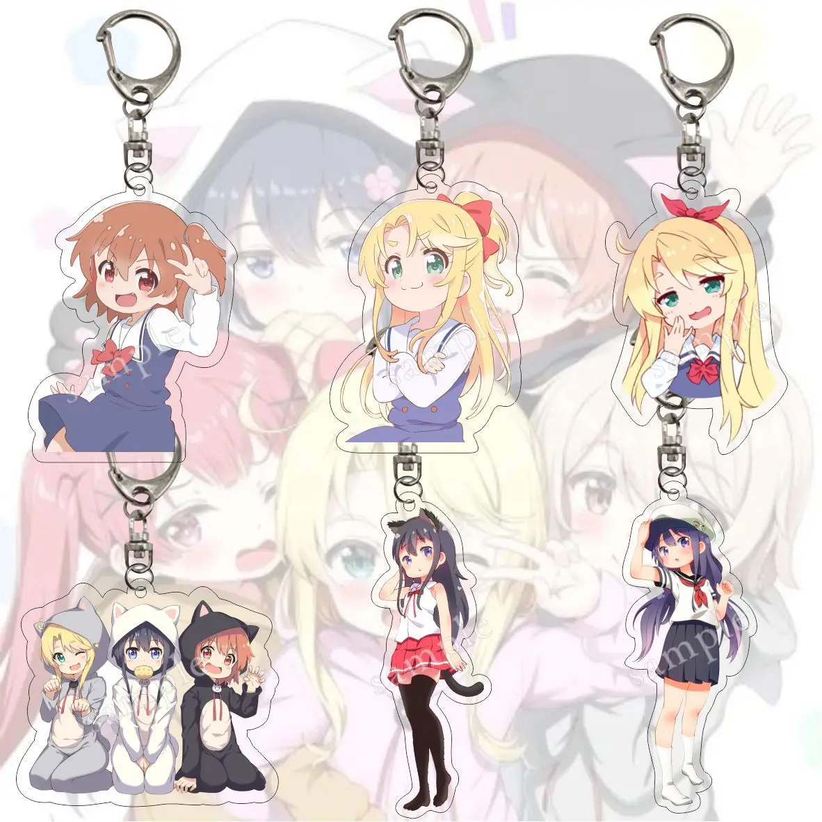 Аниме Wataten!: Ангел прилетел ко мне, брелок Hoshino Miyako Shirosaki Hana Hoshino Hinata, акриловый подвесной брелок