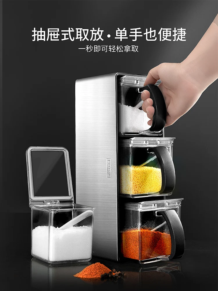 ASVEL японская коробка для приправ соль из нержавеющей стали Бытовая бутылка