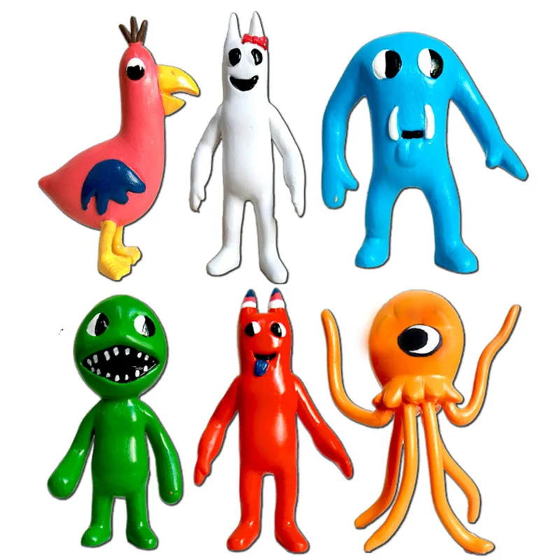 

6pcs/lot Garten of Banban Figures Model Cartoon Game Anime Cake Decoration Children's Toy Dolls Ornament Set Kids Birthday Gift
