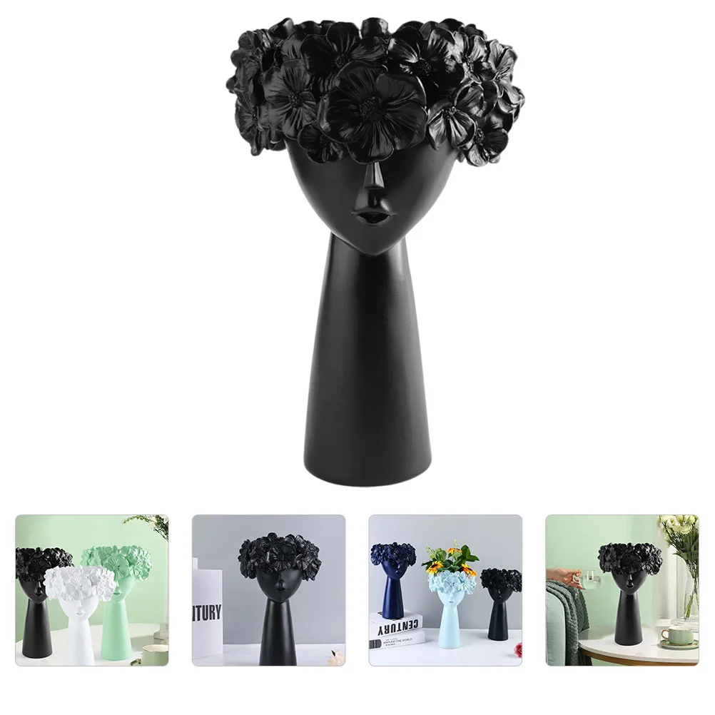 

Human Flowerpot Ceramic Decor Resin Decorative Plants Desktop Chic Design Nordic Lovers