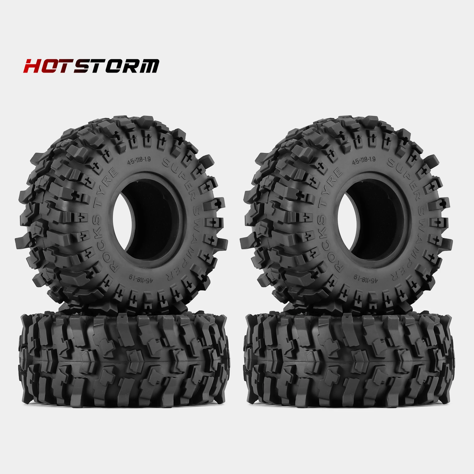 Резиновые шины Hotstorm 118*45 мм 1 9 колесные 4 шт. для радиоуправляемого гусеничного