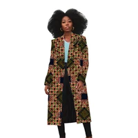 unique design pattern womens long jackets custom african fashion print ankara outfit casual ladys coat
