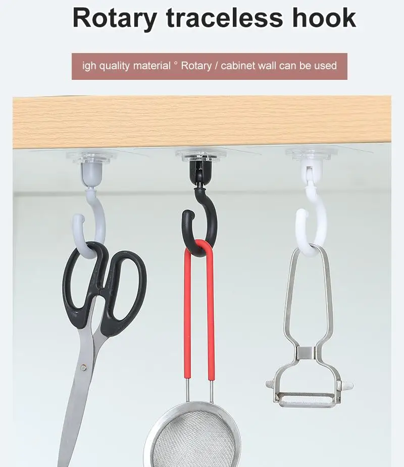 

Настенные крючки 1 шт., многофункциональный поворотный крючок для ключей, полотенец, подвесной дверной крючок для задней крышки пальто, аксе...