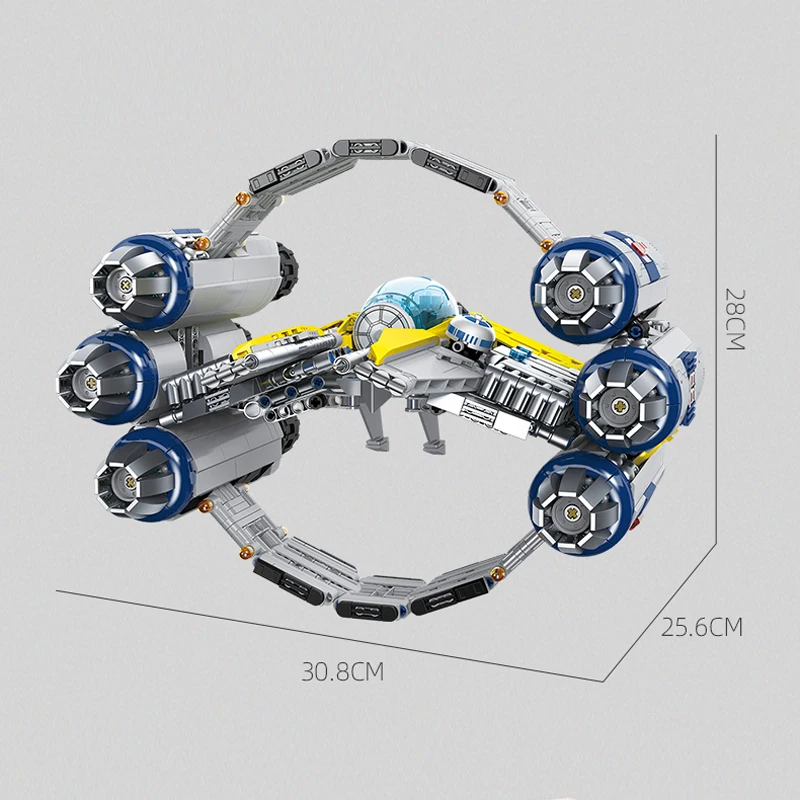 Конструктор MOC JJ9125 Звездный Корабль модель космического корабля сборные Игрушки