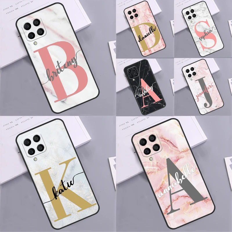Индивидуальный чехол с мраморным рисунком для Samsung Galaxy M23, M33, M53, M12, M32, M52, M13, M20, M21, M30s, M31, M51, M14, M34, M54, чехол