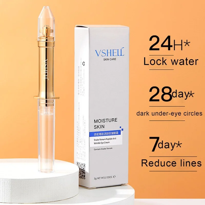 

Snake Venom Polypeptide Eye Cream Whitening Dark Circles Wrinkle Eye Brightening Eye Fade Serum Moisturizing Eye