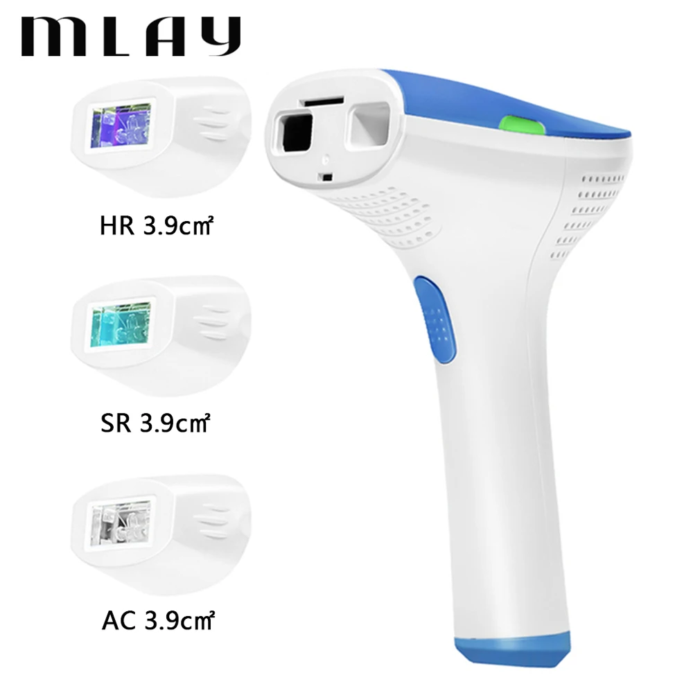 

MLAY T3 Laser Hair Removal Device IPL Epilator with 500000 Shots Home Use Bikini Body Face Replaceable Depilador for Women Men