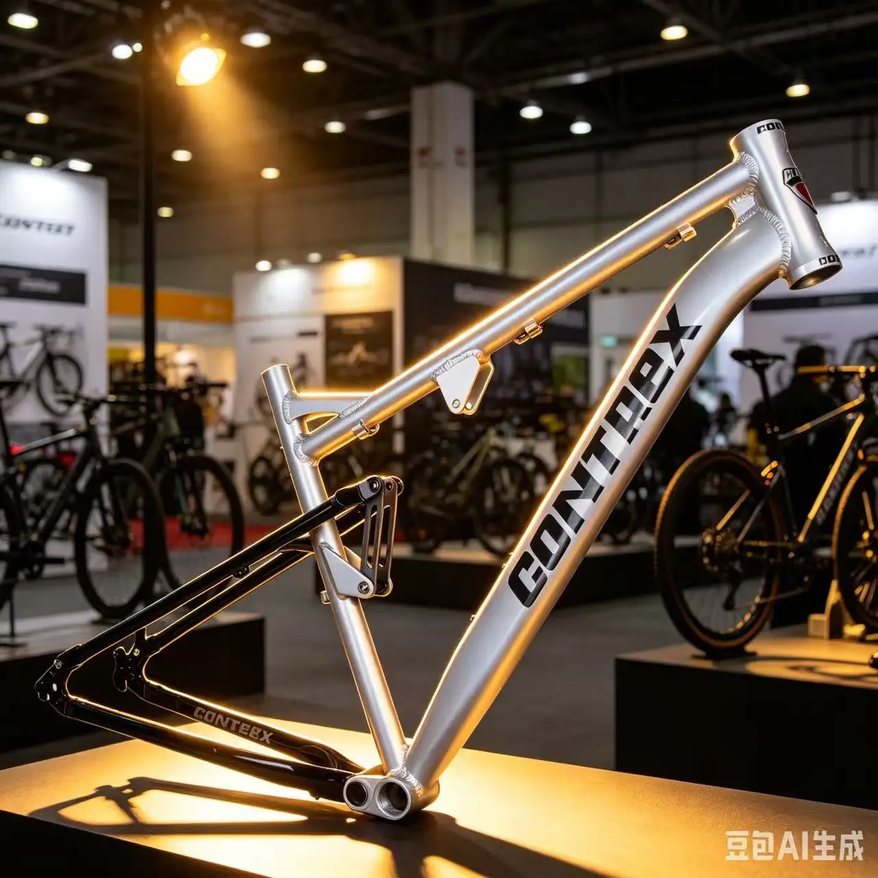 Фото Рама для горного велосипеда MTB 27.5 дюймов, алюминиевый сплав, полноподвесная, 4-звенное соединение, размер 19 дюймов, версия с дисковыми тормозами (включая кронштейн и аксессуары) №1