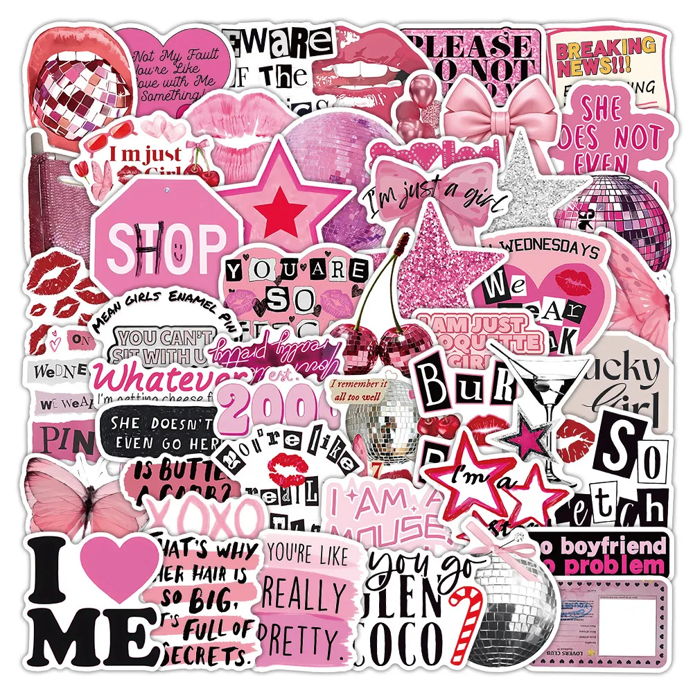 

Пастельно-розовые декоративные наклейки RecordingYourLife