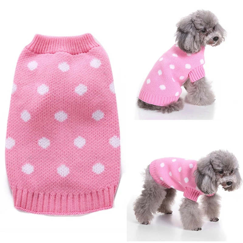 

Dog Sweaters Pet Cats Knit Jumper Winter Clothes Puppy Coats Jacket Vests Sweatshirts For Small Medium Dog