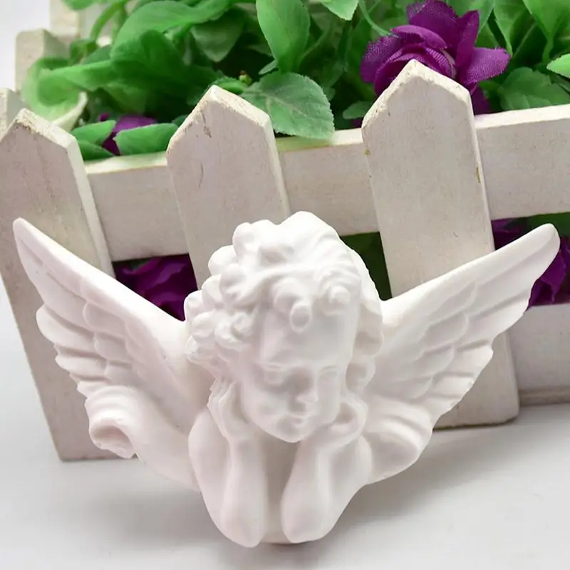 Симпатичная силиконовая форма для свечей в виде маленького ангела 3D DIY мыло