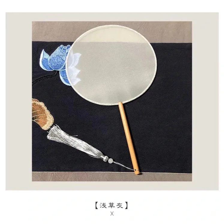 

Сделай Сам Вышивка граффити чистый полупрозрачный ручной вентилятор Китайский дворец кисточки бук китайский веер Свадебная сцена реквизит декор