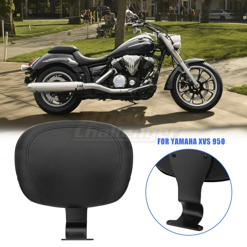 

Motorcycle Driver Seat Rear Pillion Back Pad Backrest Pad Sissy Bar Cushion For Yamaha Bolt XV950 XVS950 2013-2019