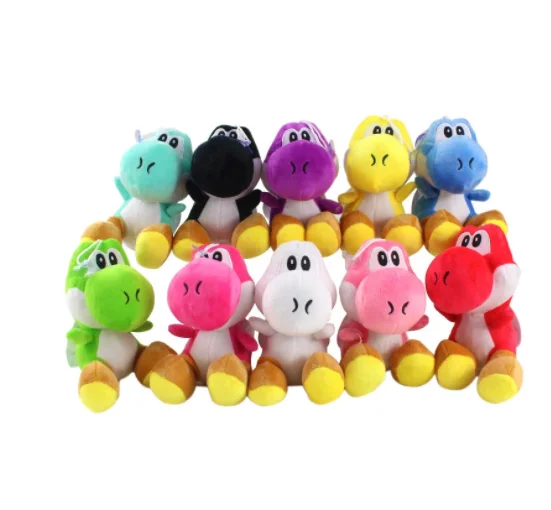 

17 см 10 цветов Super Mario Bros зеленая искусственная кукла Yoshi дракон плюшевые мягкие игрушки животные детские подарки