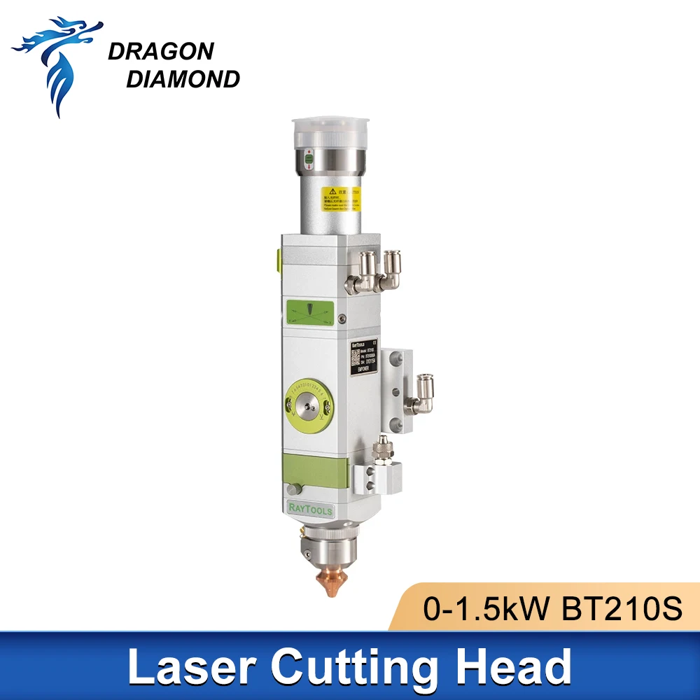 Raytools Original Fiber Laser Cutting Head BT210S 0-1.5kW QBH/QCS FL150mm for Laser Cutting Machine Metal Cutting