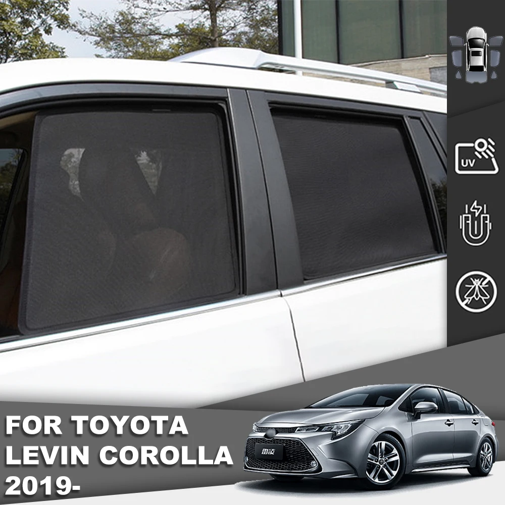 

Магнитный автомобильный солнцезащитный козырек для Toyota Corolla 2019 2020 2021, сетчатая рамка для лобового стекла, занавеска для заднего стекла ребе...