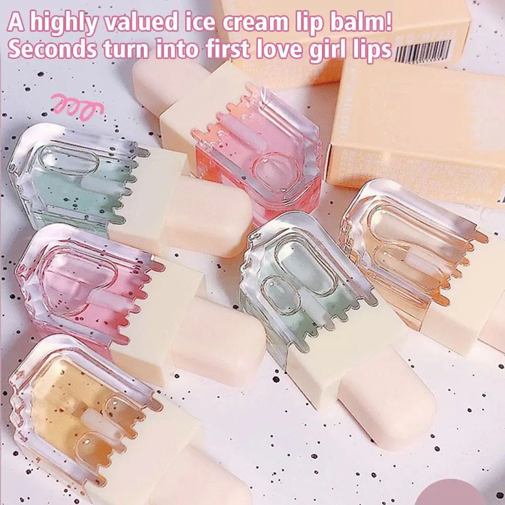 

Lip Balm Sweet Jelly Shimmer Lip Oil Moisturizing Clear Lipstick Lip Lip Lines Fades Liquid Gloss Shining Cosmetics Lip Mak E5G4