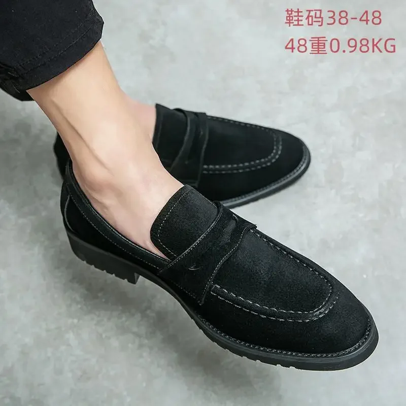 

Туфли черные кожаные мужские деловые в британском стиле официальная одежда мужские свадебные туфли для увеличения роста для жениха повседневная обувь с мягкой подошвой