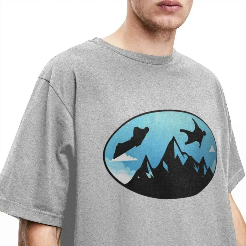 Мужская и женская Летающая футболка Wingsuiter Wingsuit базовая хлопковая для прыжков