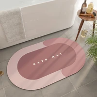 soft diatom mud floor mat household bathroom door mat absorbent quick drying foot pad kitchen door absorbent bath rug