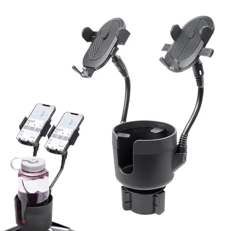 

3 в 1 360 регулируемый автомобильный держатель для чашки держатель для телефона универсальный держатель для чашки с креплением для сотового телефона подходит для большинства телефонов