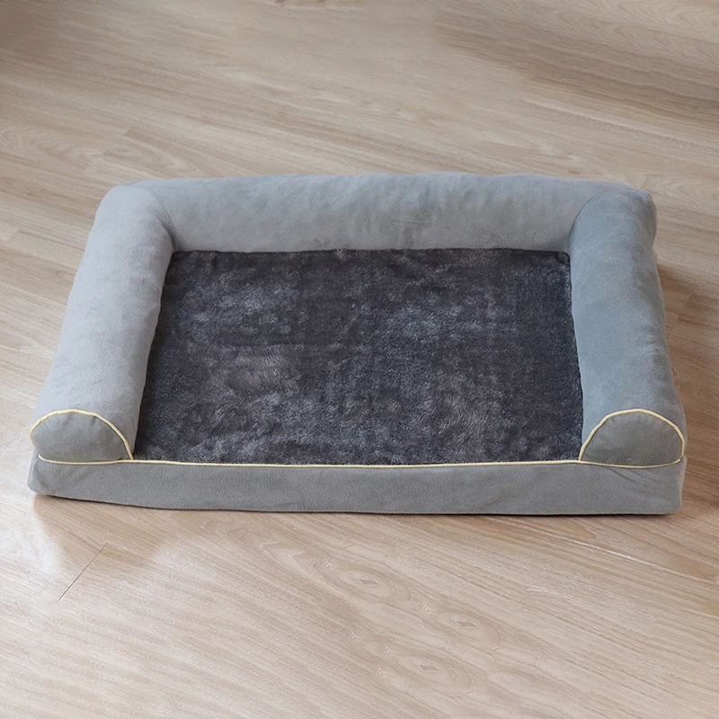 Зимняя теплая кровать для маленьких и средних собак 3D губчатый спальный коврик