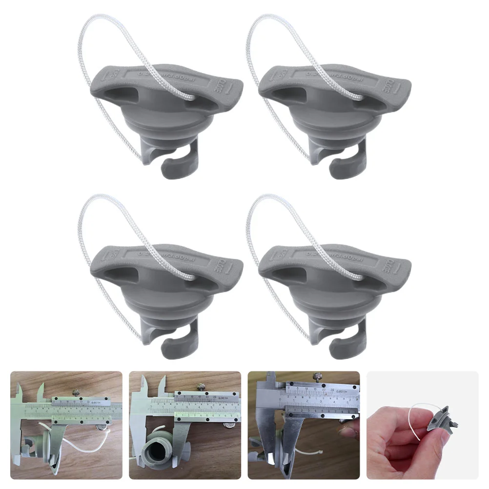 

4 Pcs Kayak Air Valve Cover Professional Valves Plugs Boat Supply Inflatable Accessories Accessory Replaceable Caps