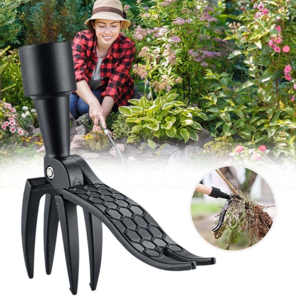 

Weeder ручной стоячий инструмент для удаления сорняков садовый корень крепкий алюминий защищает вашу заднюю часть инструменты для прополки т...