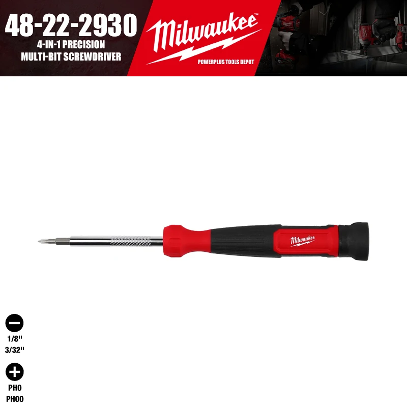 

Milwaukee 48-22-2930 Прецизионная многобитовая отвертка 4-в-1, ручные инструменты