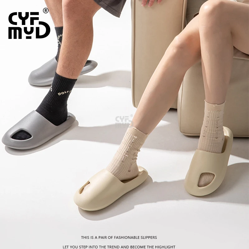 Women's Home Slippers Platform Soft Summer Shoe for Woman Luxury 2023 New EVA Slipper Bathroom Non-slip Designer Slides Indoor