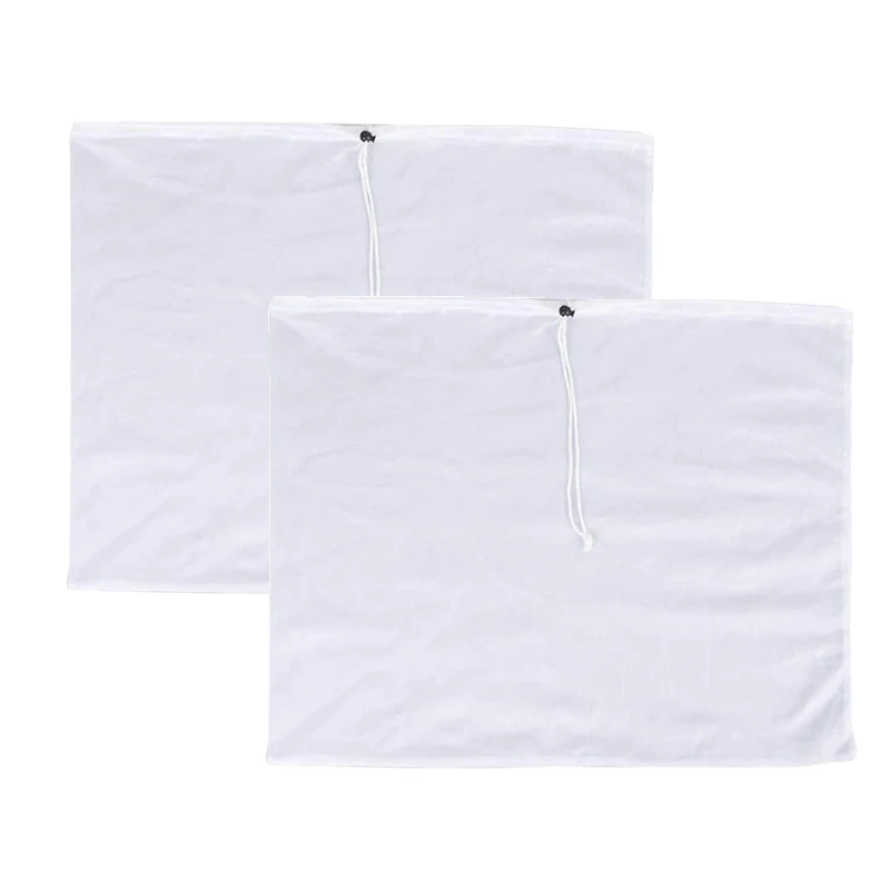 

2 Pack Brew Bags -Reusable Mesh Bag for Fruit Cider Apple Grape Wine Press Drawstring Straining Brew in a Bag 38X42cm