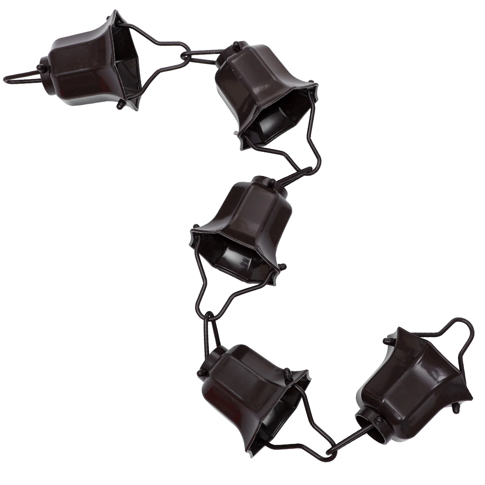 

Rain Chains Direct Flutes Rain Chain Black Powder Coated Chain Rain Chain Gutter Adapter Rain Chains for DownspoutsFunctional