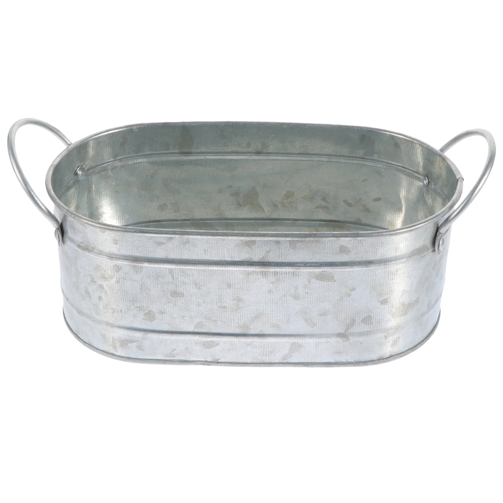 

Flowerpot Christmas Decor Succulent Plants Vintage Bucket Small Dorm Iron Compact