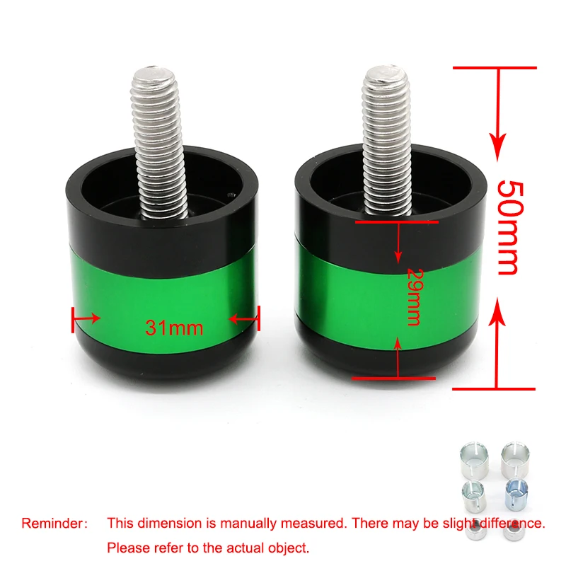 Подходит для Ninja 125 250R 400 650 ZX-6R ZX-10R ZX-14/R Z650 Z800 Z1000 ER-6N Versys 1000 ручки ручек заглушки